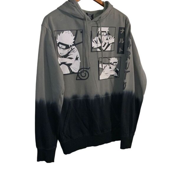 NWT Naruto Graphic Print Fleece Pullover Hoodie Size S - Picture 4 of 7